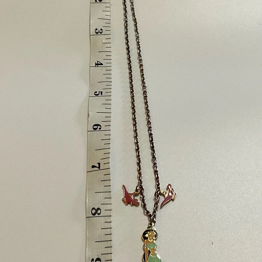 Vintage Disney Aladdin - Jasmine & 2 Genie Lamps charms on custom 16inches chain
